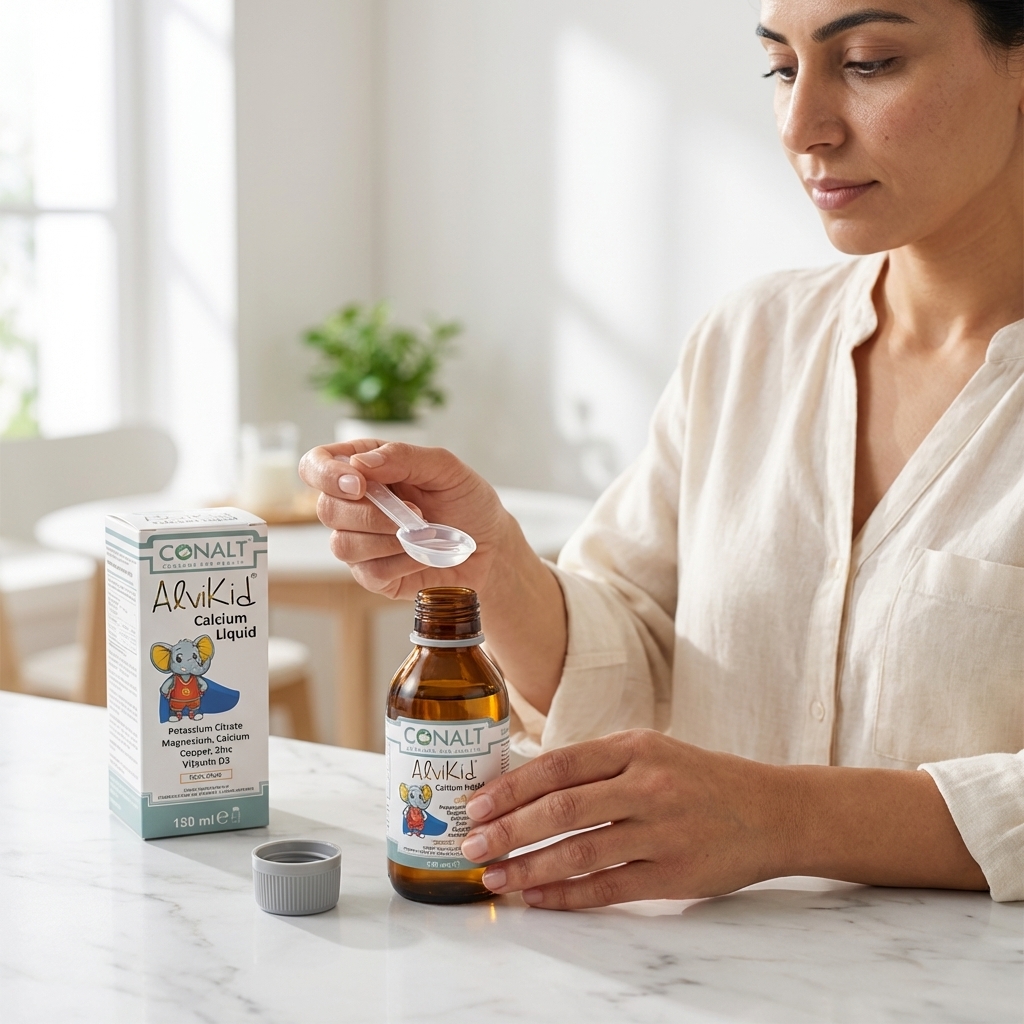كونالت الفيكيد كالسيوم شراب للأطفال - مكمل غذائي لتعزيز صحة العظام والنمو (150 مل) - الصورة 3