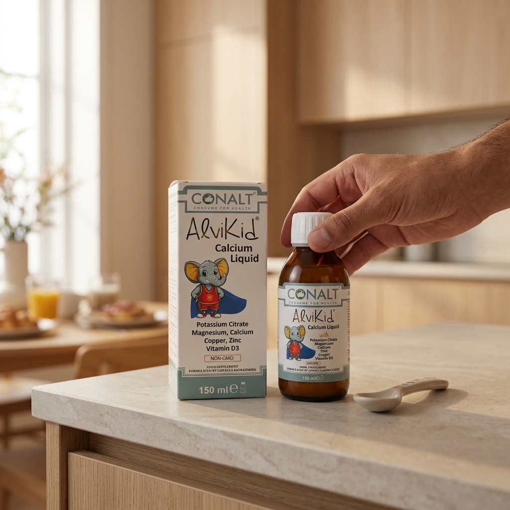 كونالت الفيكيد كالسيوم شراب للأطفال - مكمل غذائي لتعزيز صحة العظام والنمو (150 مل) - الصورة 4