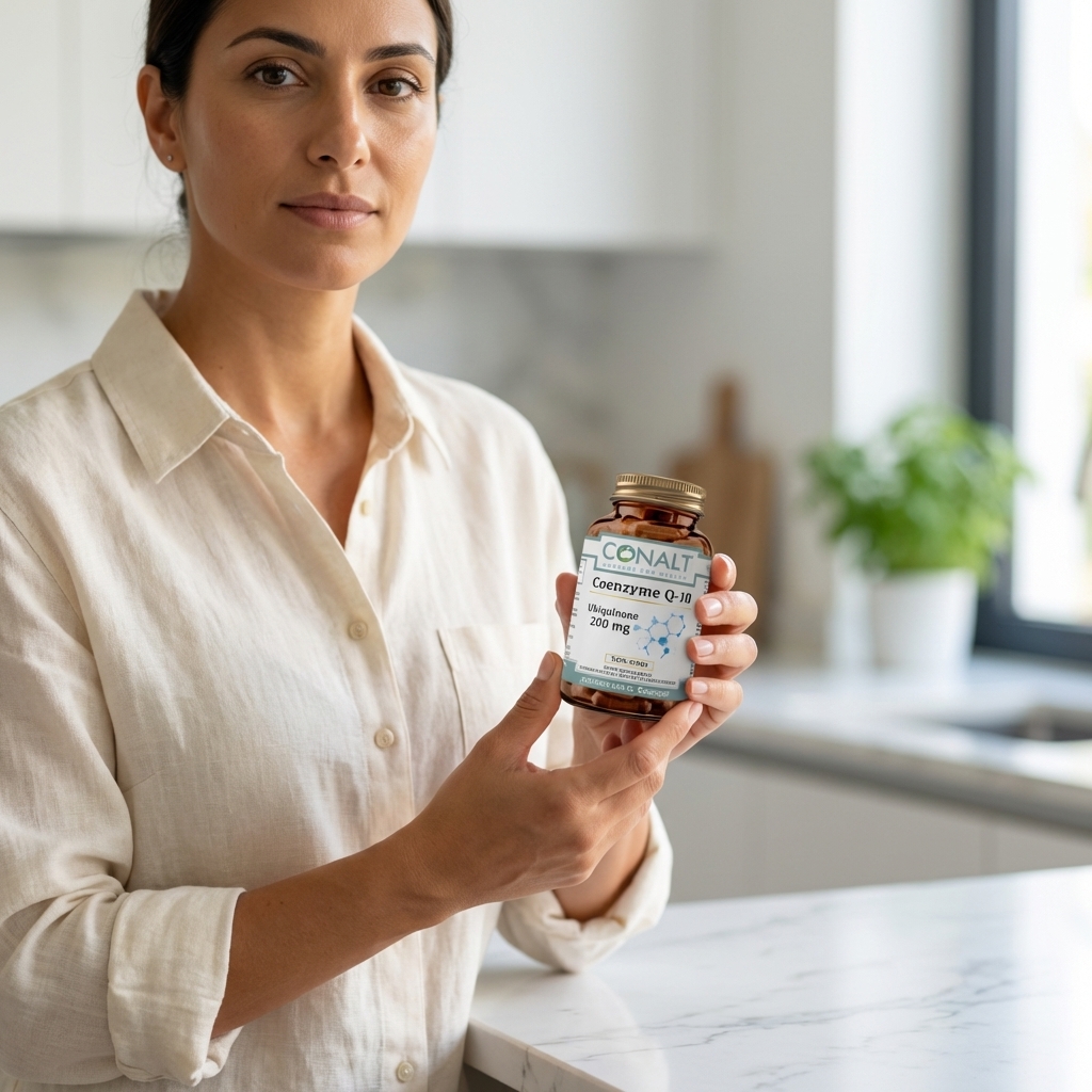 كونالت كوإنزيم كيو 10 (Conalt Coenzyme Q10) 200 ملغ – يوبيكوينون عالي التركيز لصحة القلب والطاقة (30 كبسولة) - الصورة 3