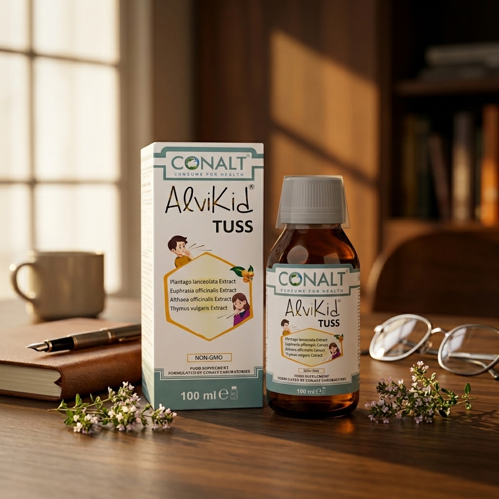 شراب كونالت الفيكيد توس مكمل عشبي لصحة الجهاز التنفسي وتهدئة السعال (100 مل) - الصورة 4