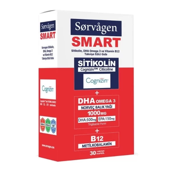 Sorvagen Smart Omega 3 & B12 - 30 Capsules