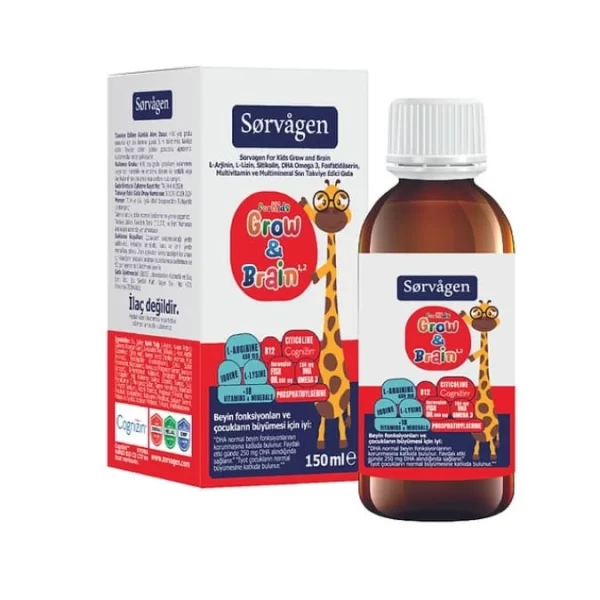 Sorvagen Grow&Brain For Kids Liquid - 150ml