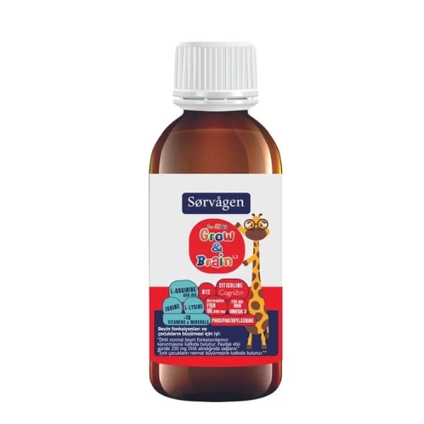 Sorvagen Grow&Brain For Kids Liquid - 150ml - Image 2