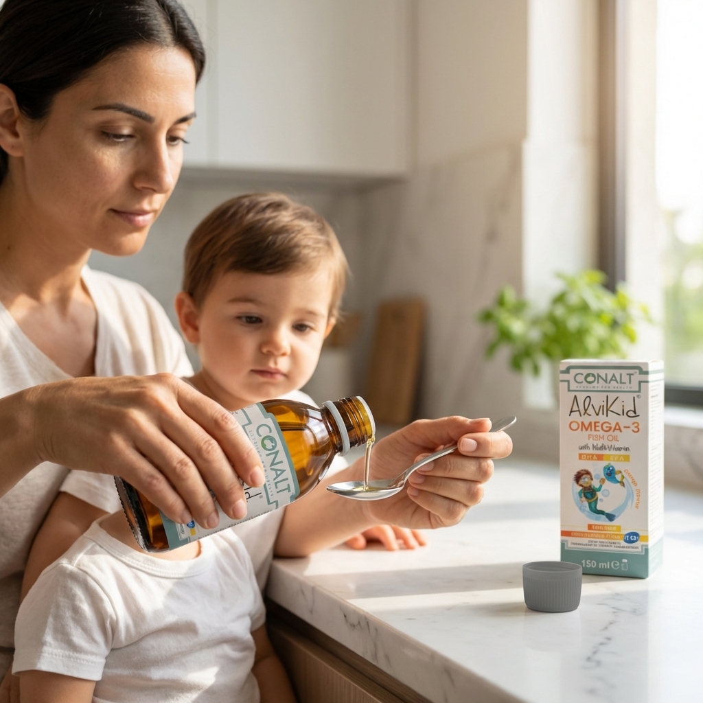 Conalt AlviKid Omega-3 Liquid – IFOS Certified Fish Oil & Multivitamin in Triglyceride Form (150ml) - Image 5