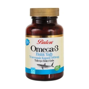 Balen Omega-3 Fish Oil Soft Capsules – 100 Capsules (500 Mg)
