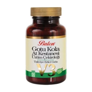 Balen Gotu Kola, Horse Chestnut & Grape Seed Extract – 60 Capsules (355 Mg)