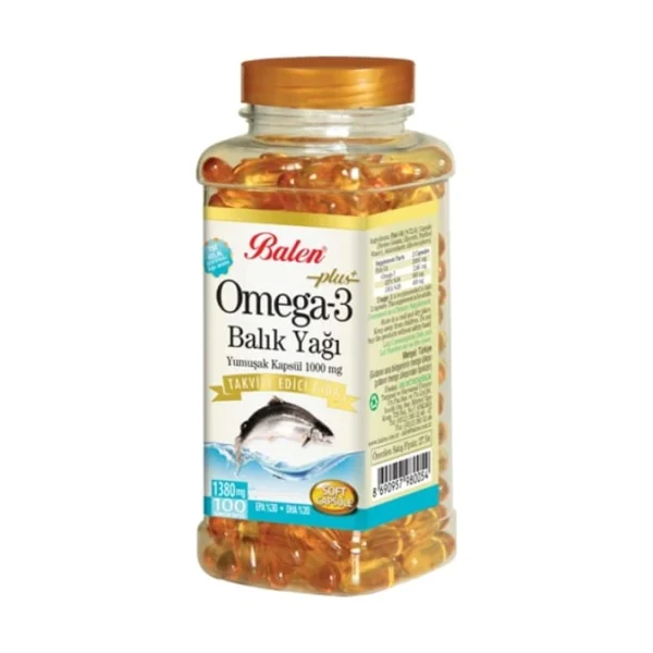 Balen Omega 3 Fish Oil Softgel – 1000 Mg (100 Capsules)
