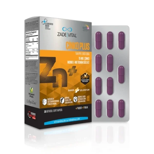 زاد فيتال زنك بلس - 60 قرص