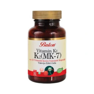 Balen Vitamin K2 (MK-7) & Vitamin D3  (100 Softgels)