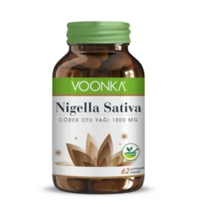 Voonka Nigella Sativa – Black Cumin Oil 1000 Mg – 62 Softgel Capsules