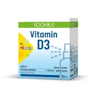Voonka Vitamin D3 For Kids 400 IU Spray/Drop – 20 Ml