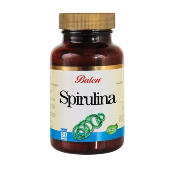 Balen Spirulina (Blue-Green Algae) – 80 Capsules (375 mg)
