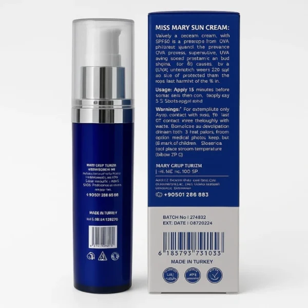 ⁦كريم MISS MARY الواقي من الشمس – 3 في 1 – SPF50 PA+ –⁩ - الصورة ⁦2⁩