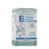 Conalt Vitamin B Complex box (30 enteric capsules) displaying molecule graphic and logos for Quali-Biotin and VitaCholine.