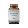 Conalt Methylcobalamin 1000 mcg bottle (50 capsules) displaying MecobalActive logo and B12 dosage.