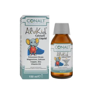 CONALT AlviKid Calcium Liquid supplement for children with Vitamin D3 and Magnesium