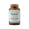 Conalt Hepaser bottle (30 capsules) listing Artichoke Leaf Extract and L-Ornithine ingredients.