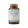 Conalt Pren Plus bottle (30 capsules) listing Myo-Inositol, Resveratrol, and Alpha Lipoic Acid with a female wellness logo.