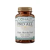 Conalt Pro All bottle (30 capsules) labeled "Hair, Skin & Nail" showing medical cross symbol and beauty design.