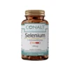 Conalt Selenium 200 mcg bottle (60 capsules) showing Selenium SeLECT logo and L-Selenomethionine text.