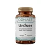 Conalt Uroser bottle (60 capsules) showing prostate diagram and ingredients: Saw Palmetto, Broccoli, Nettle, Zinc, Selenium.