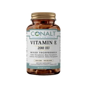 CONALT Vitamin E 200 IU Mixed Tocopherols supplement bottle