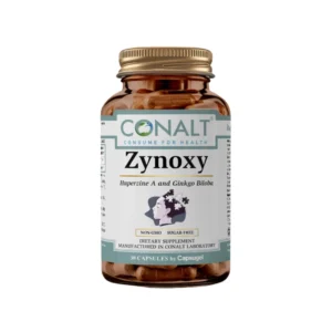 CONALT Zynoxy Brain Supplement bottle with Huperzine A and Ginkgo Biloba